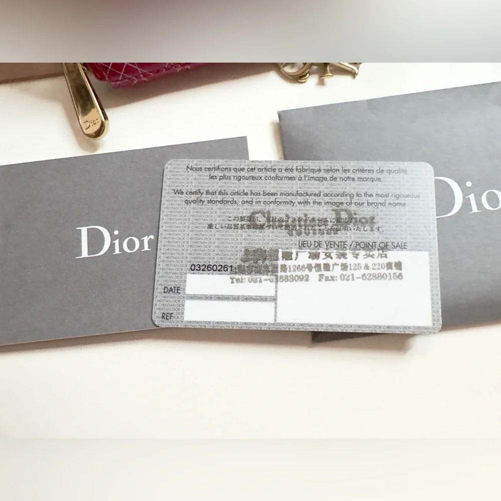 Dior pink patent
