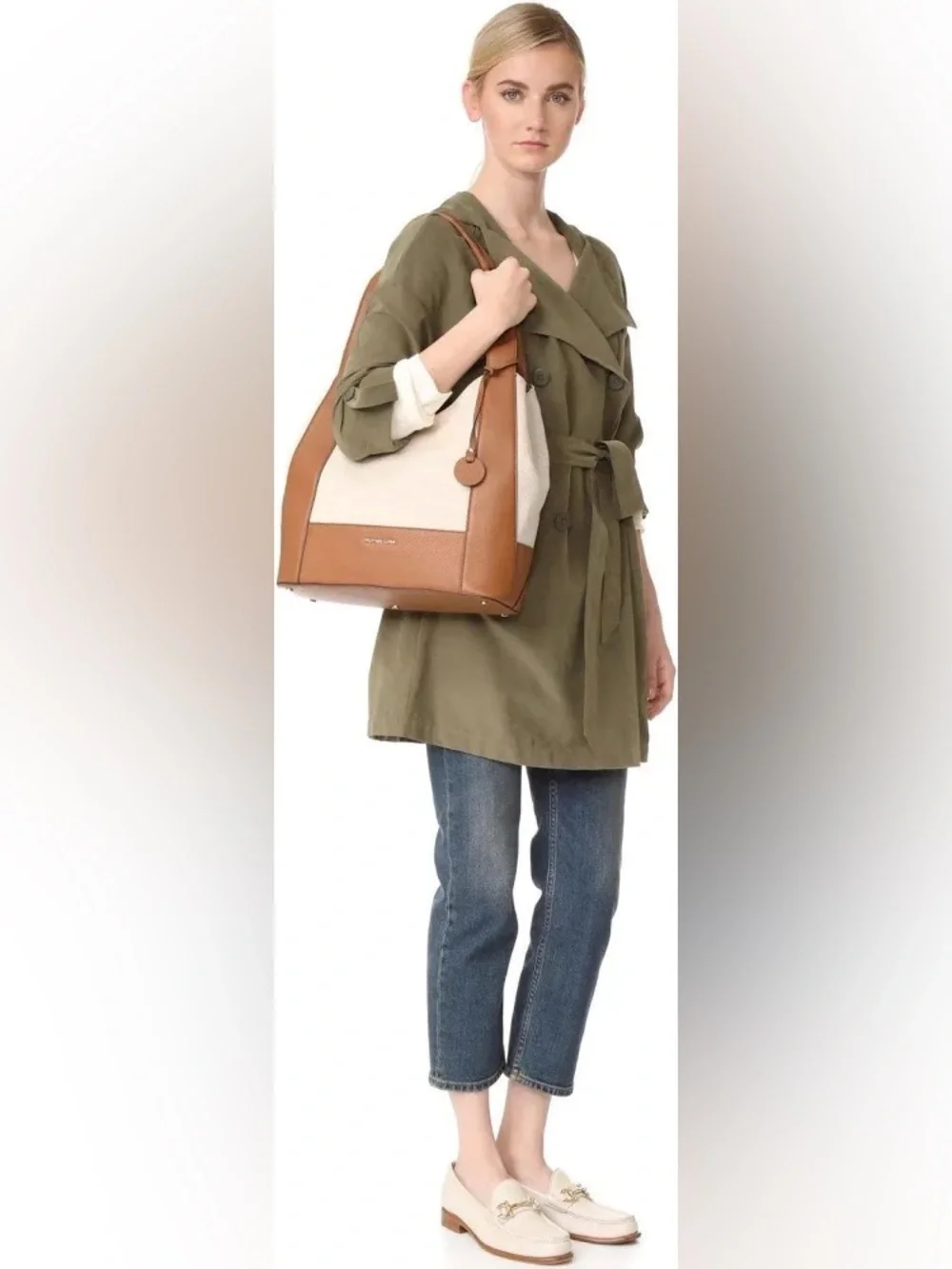 MICHAEL Michael Kors Marlon Large Canvas Tote NWT