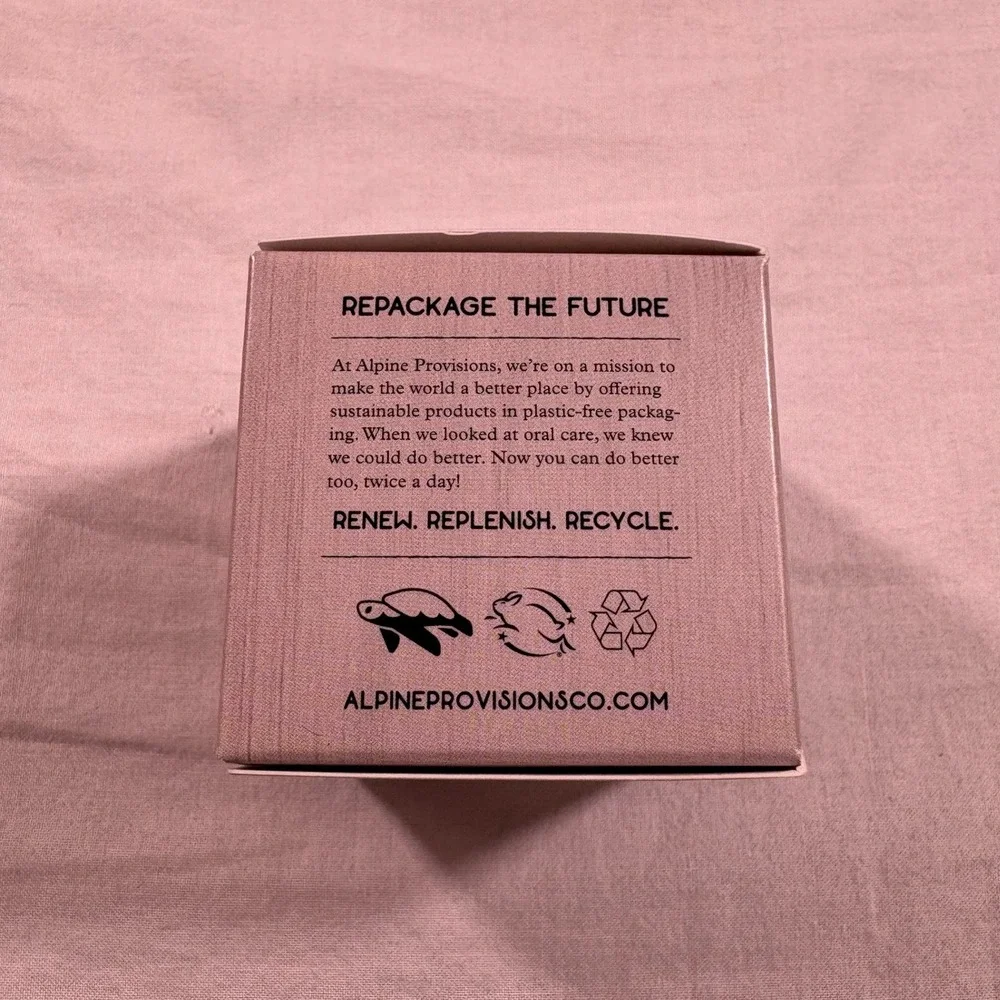 Alpine Provisions Detoxifying Charcoal‎ Toothpaste Tabs 62 Tablets