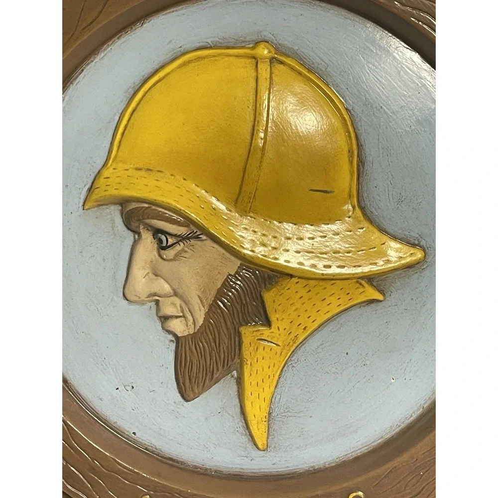 Vintage Nautical Fisherman Compass Wall Plaque‎ – Coastal Maritime Décor – 1980s