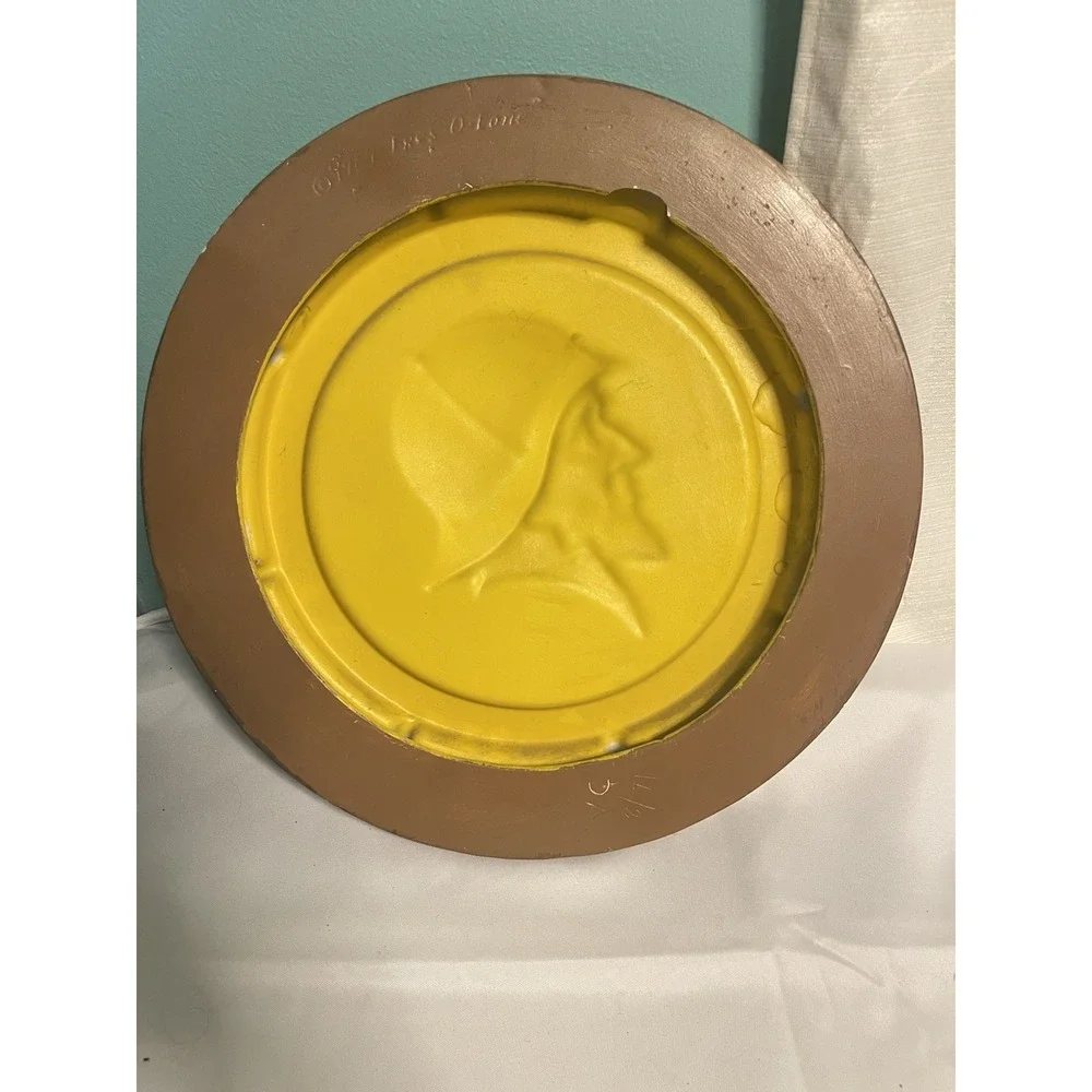 Vintage Nautical Fisherman Compass Wall Plaque‎ – Coastal Maritime Décor – 1980s