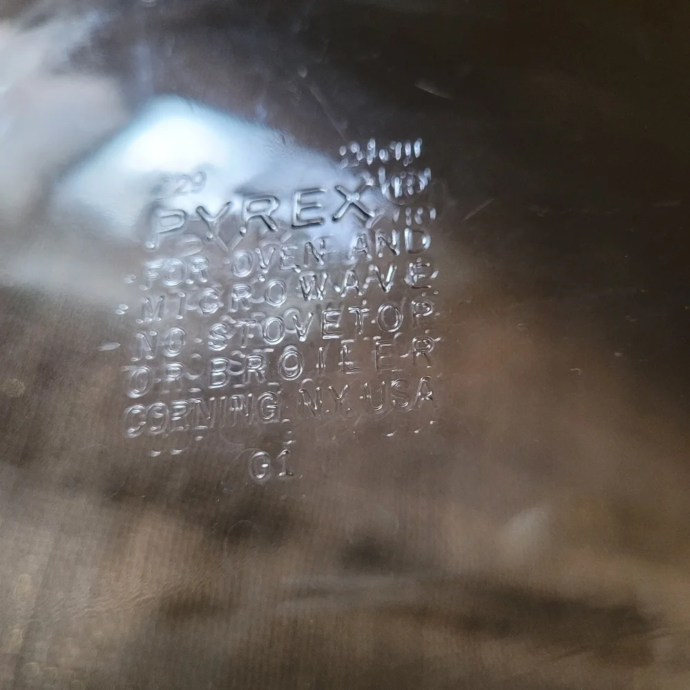 Pyrex original clear