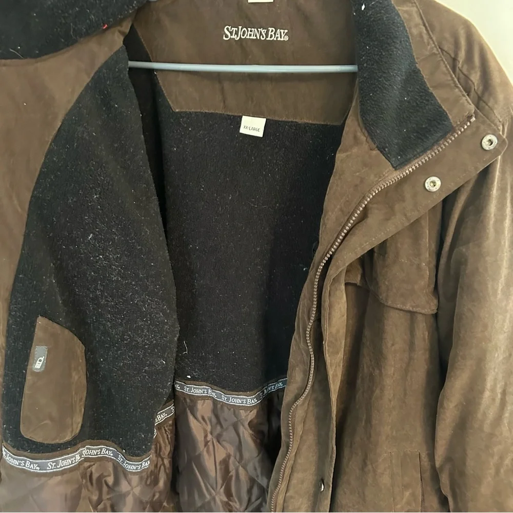 St. Johns Bay brown jacket lining
