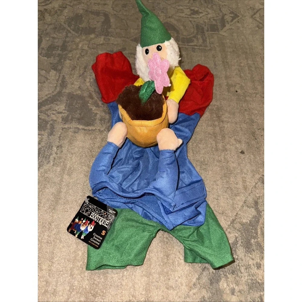 New Botique‎ Pet Gnome Sz Small Full Halloween Costume 13-15