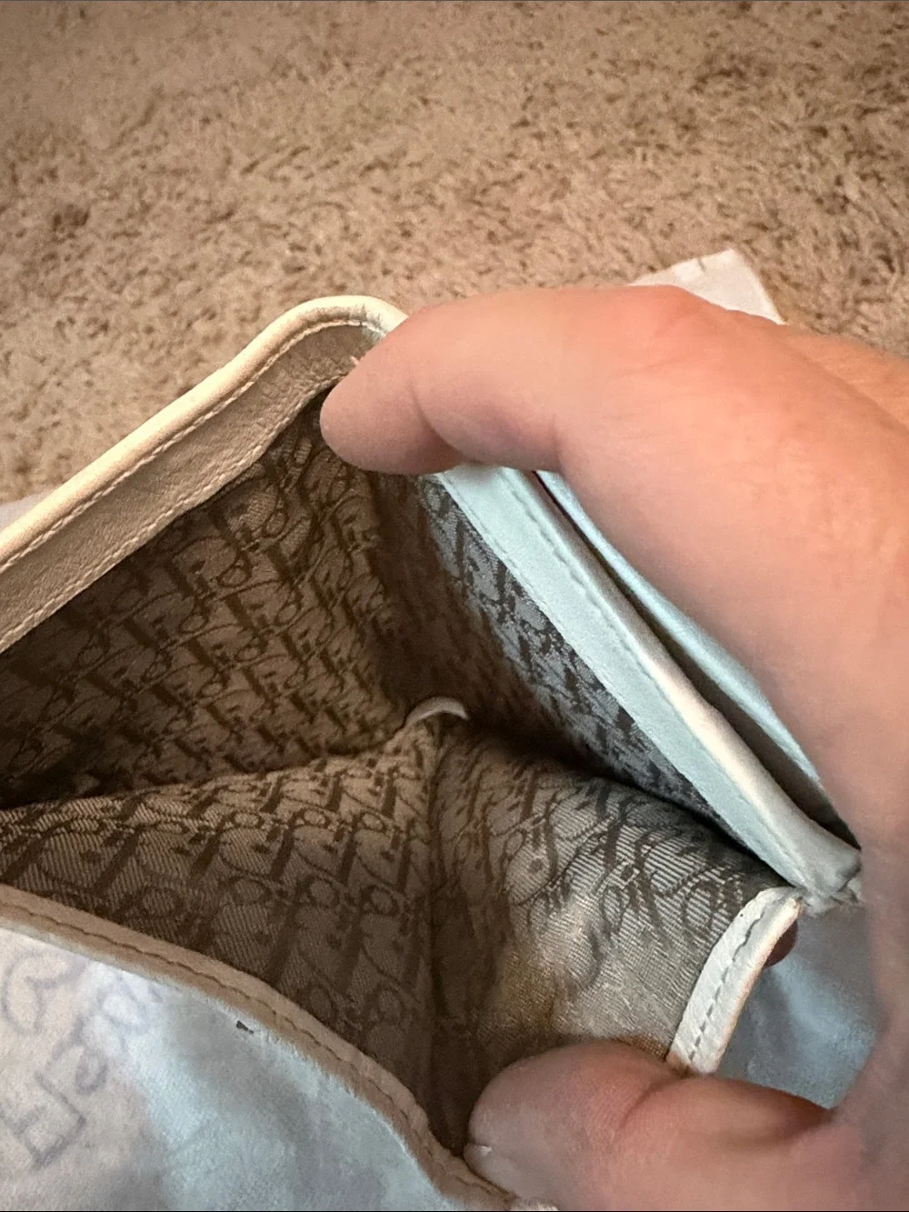 Dior compact wallet