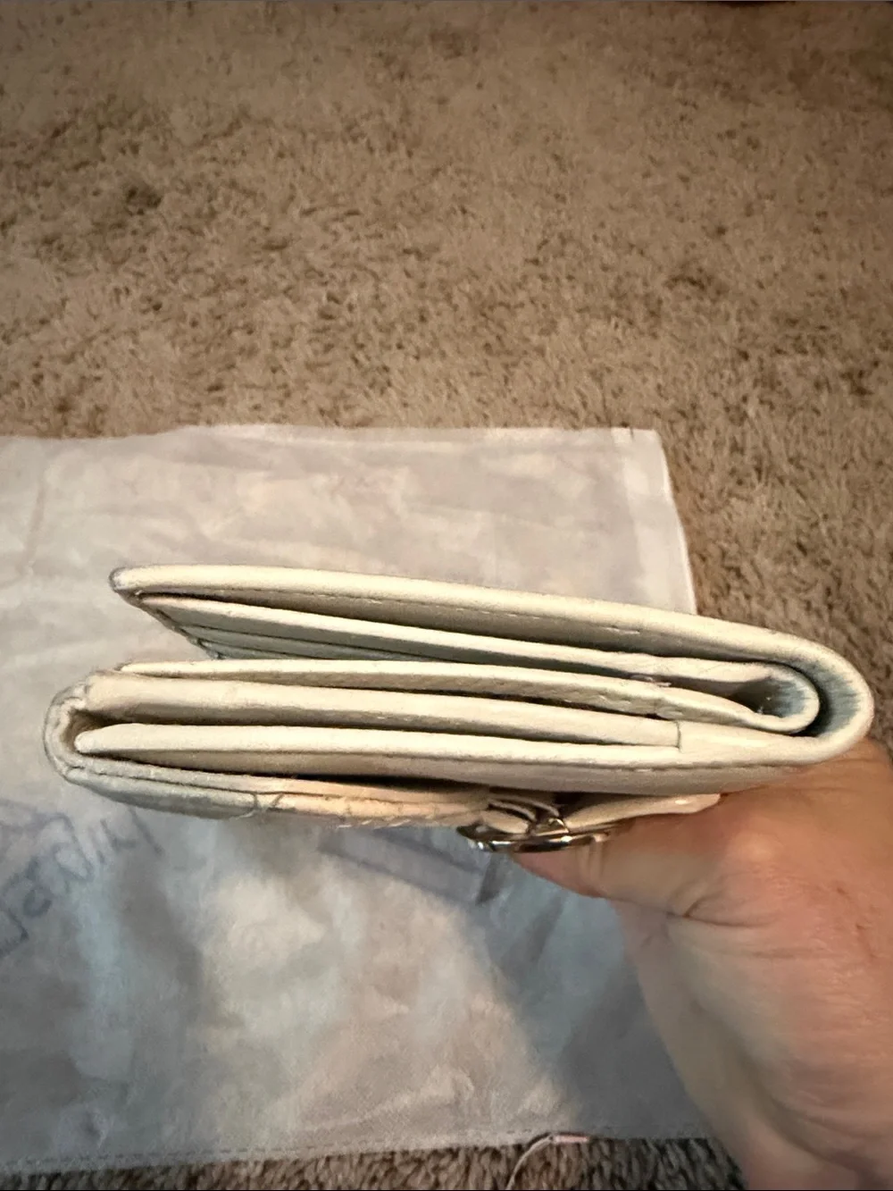 Dior compact wallet