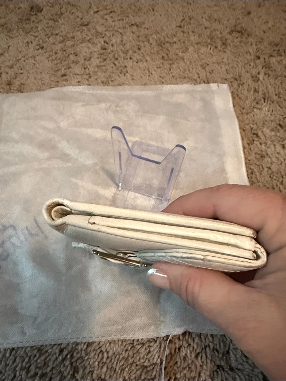 Dior compact wallet