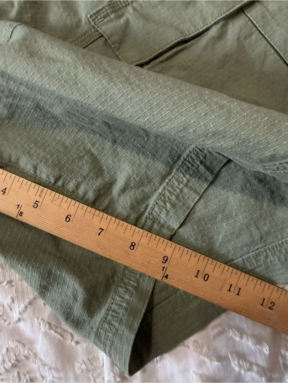 Edgar + Ash Green Cargo Men’s Shorts 9 Inch Inseam Size XL 40