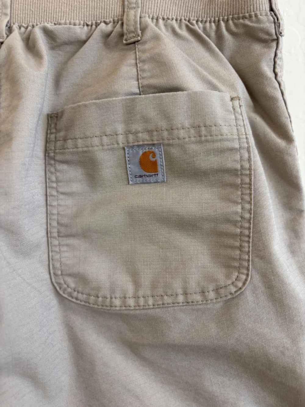 Carhartt Women's Size 8 Original Fit Utility Shorts - Khaki Tan Canvas Gorpcore
