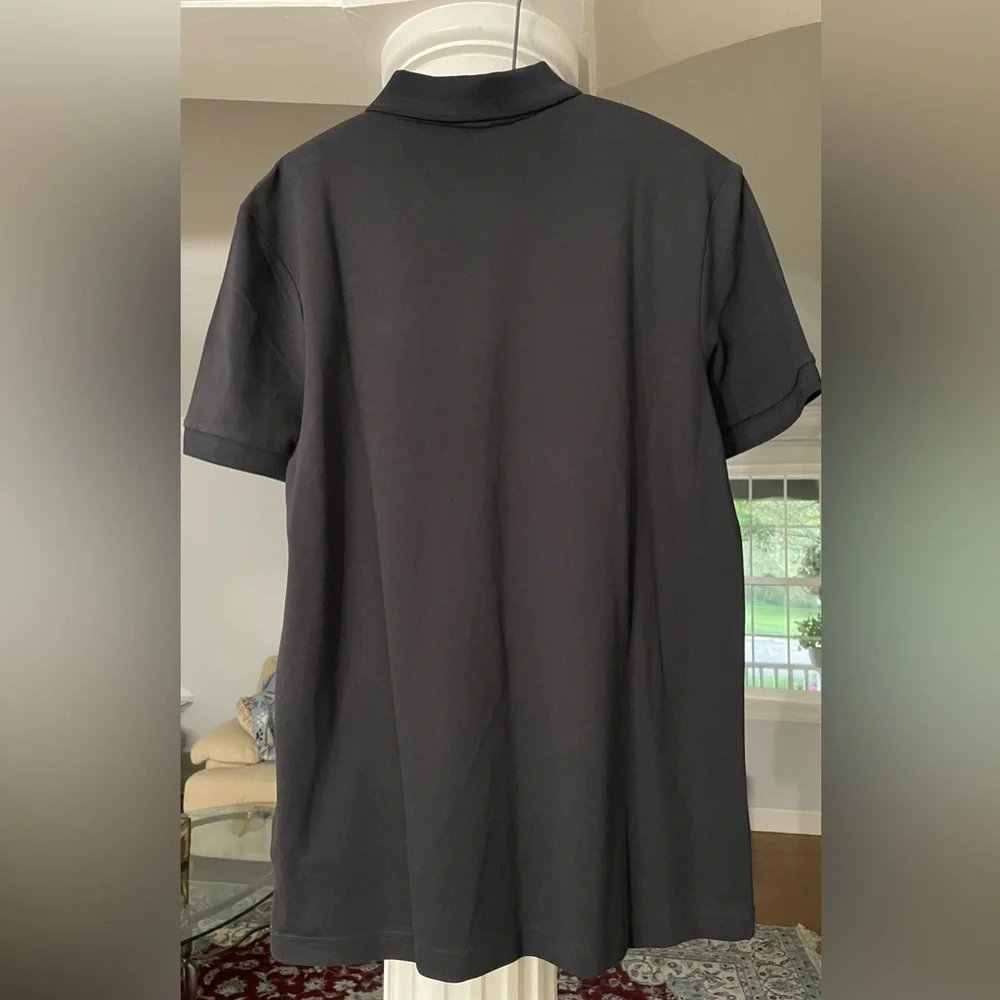 Boss men’s Black Polo Shirt Classic Design short sleeve size large 100% cotton