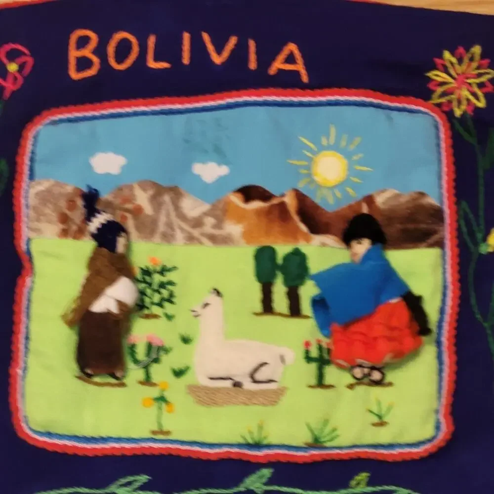 Vintage peruvian arpillera