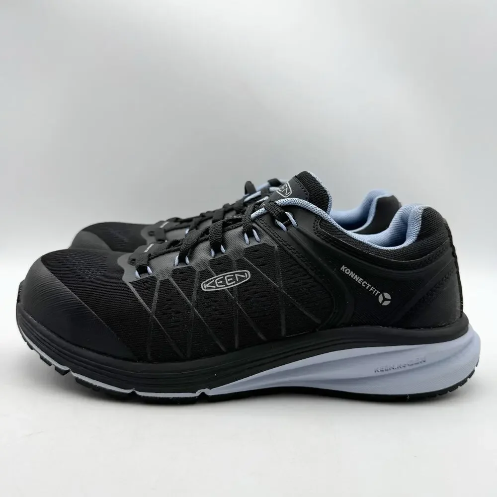 KEEN Utility Womens Vista Energy Composite Toe Work Shoe US 9 Black Blue EUC