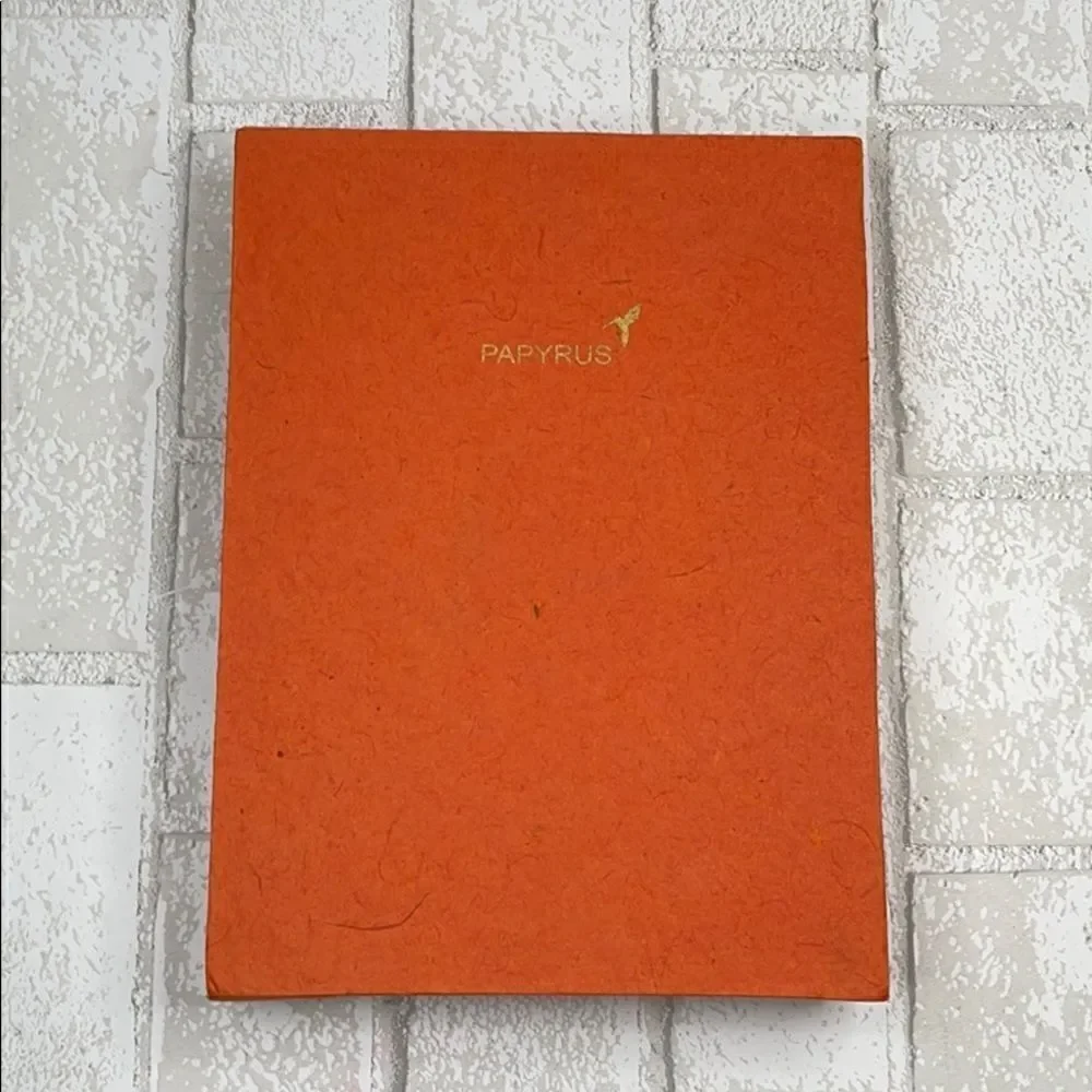 Papyrus Handmade Orange Unlined Notebook