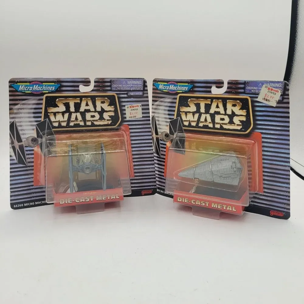 New‎ 1997 Micro Machines Star Wars Imperial Star Destroyer & Tie Fighter Galoob