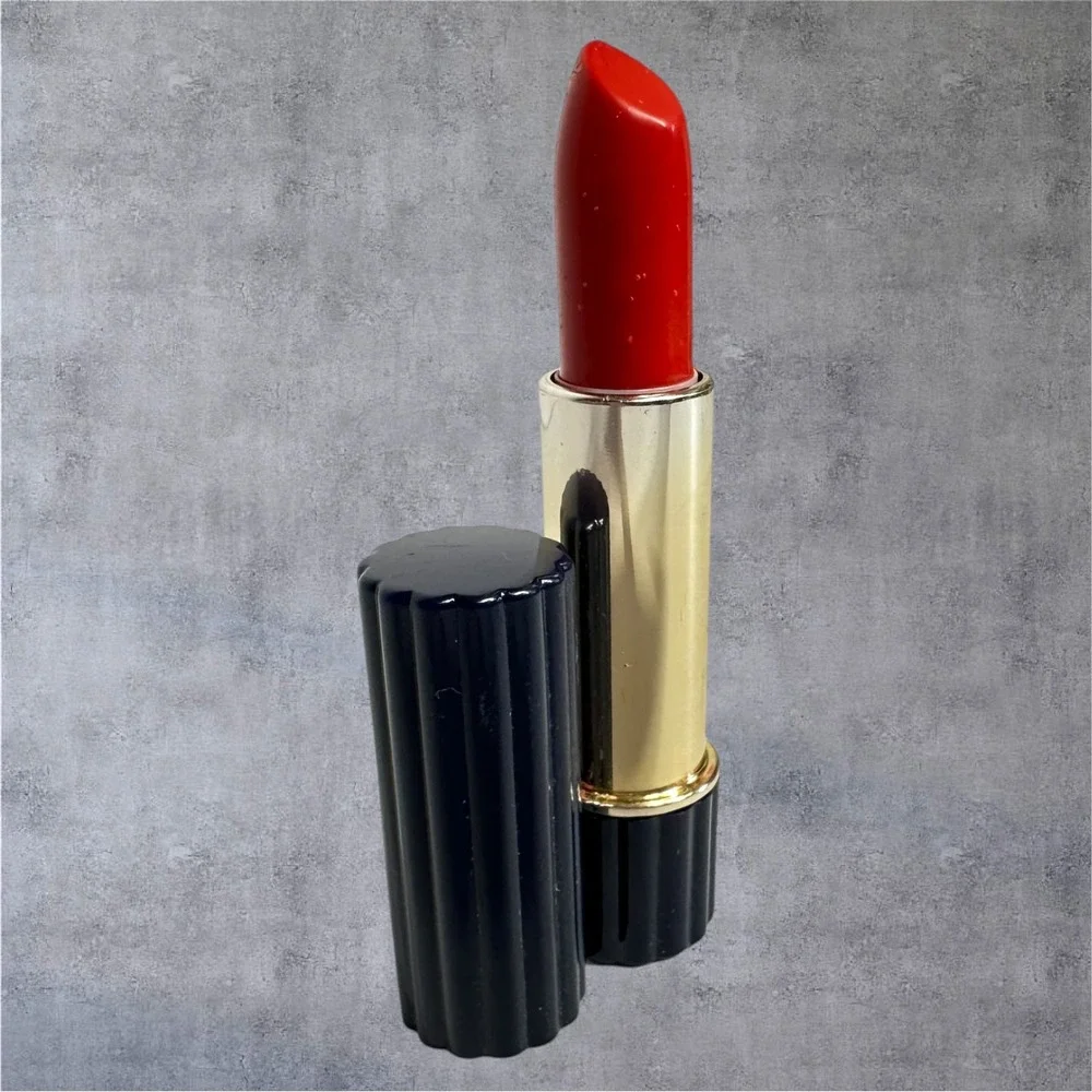Estee Lauder All-Day Lipstick Womens Classic Red Fluted Gold Case