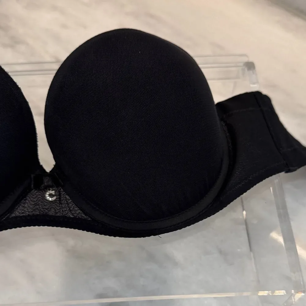 Chantelle Black Strapless Sublime Invisible Plunge Bra 34C