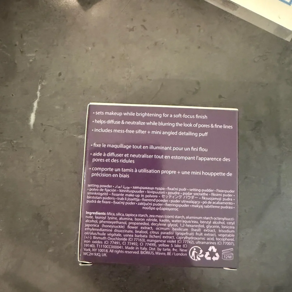 tarte setting powder
