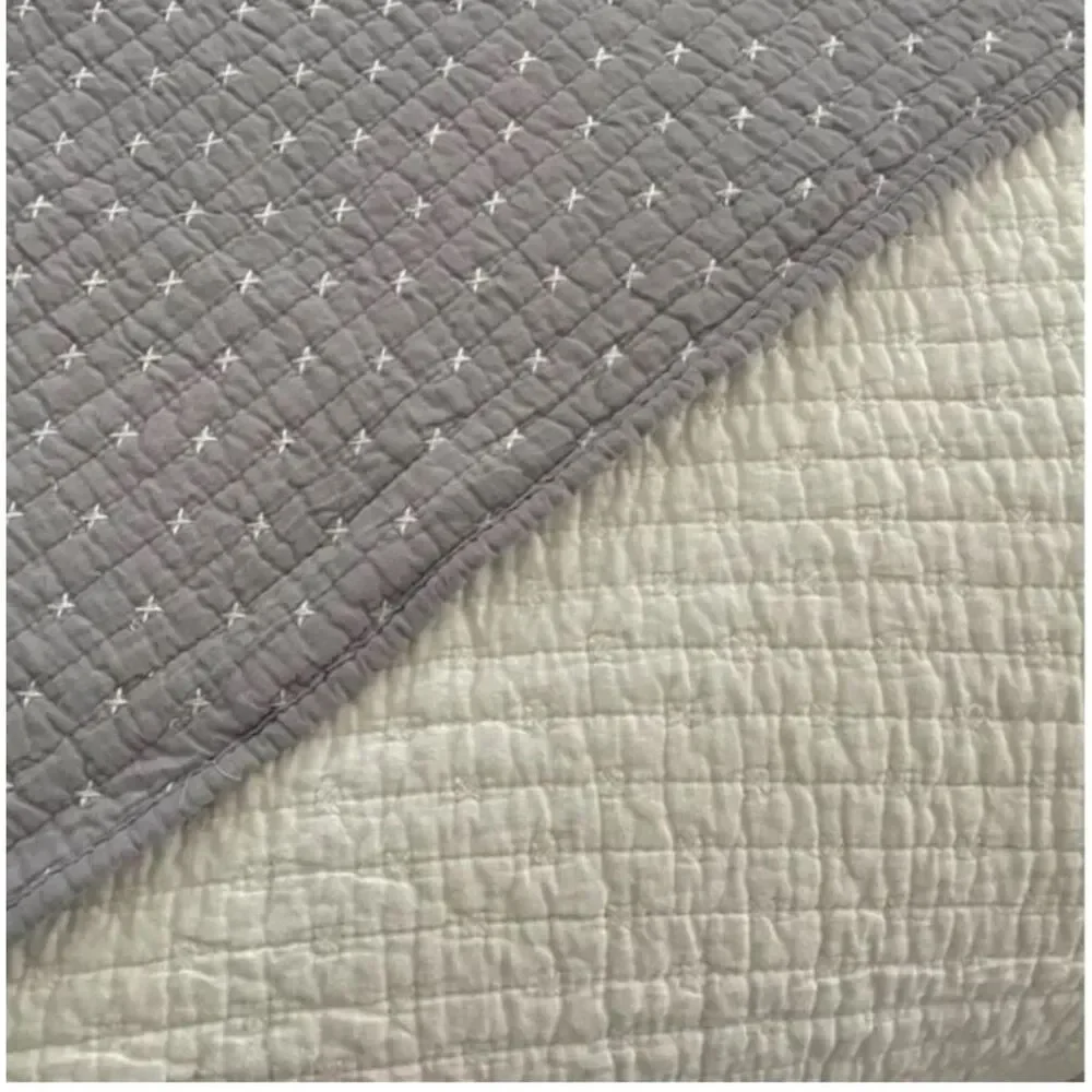New In Package Bee & Willow Holden Twin Quilt Sham Set Reversible 100% Cotton