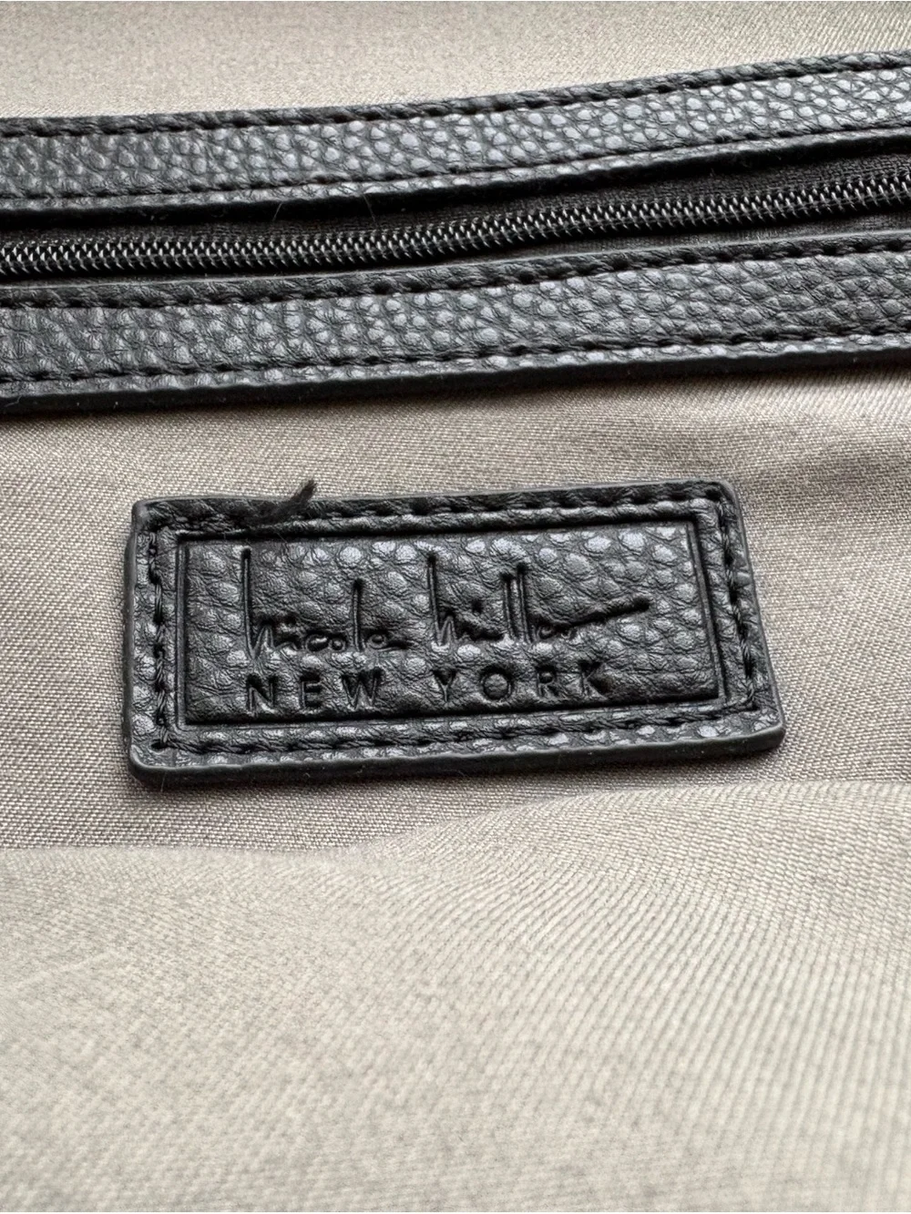 Nicole Miller pebbled leather