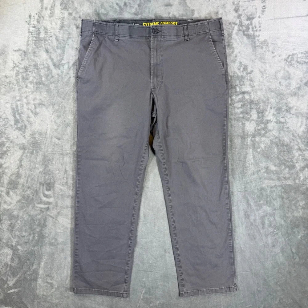 Lee Extreme Comfort Straight Fit Pants Men's Size 42x32 Gray Performance Series