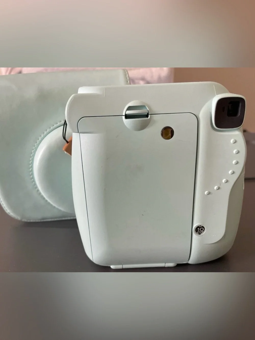 Fujifilm Instax Mini 9 Camera and Pouch in Light Blue