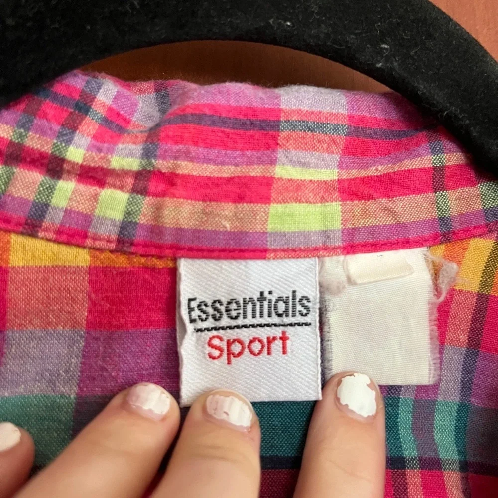 Essentials bright plaid