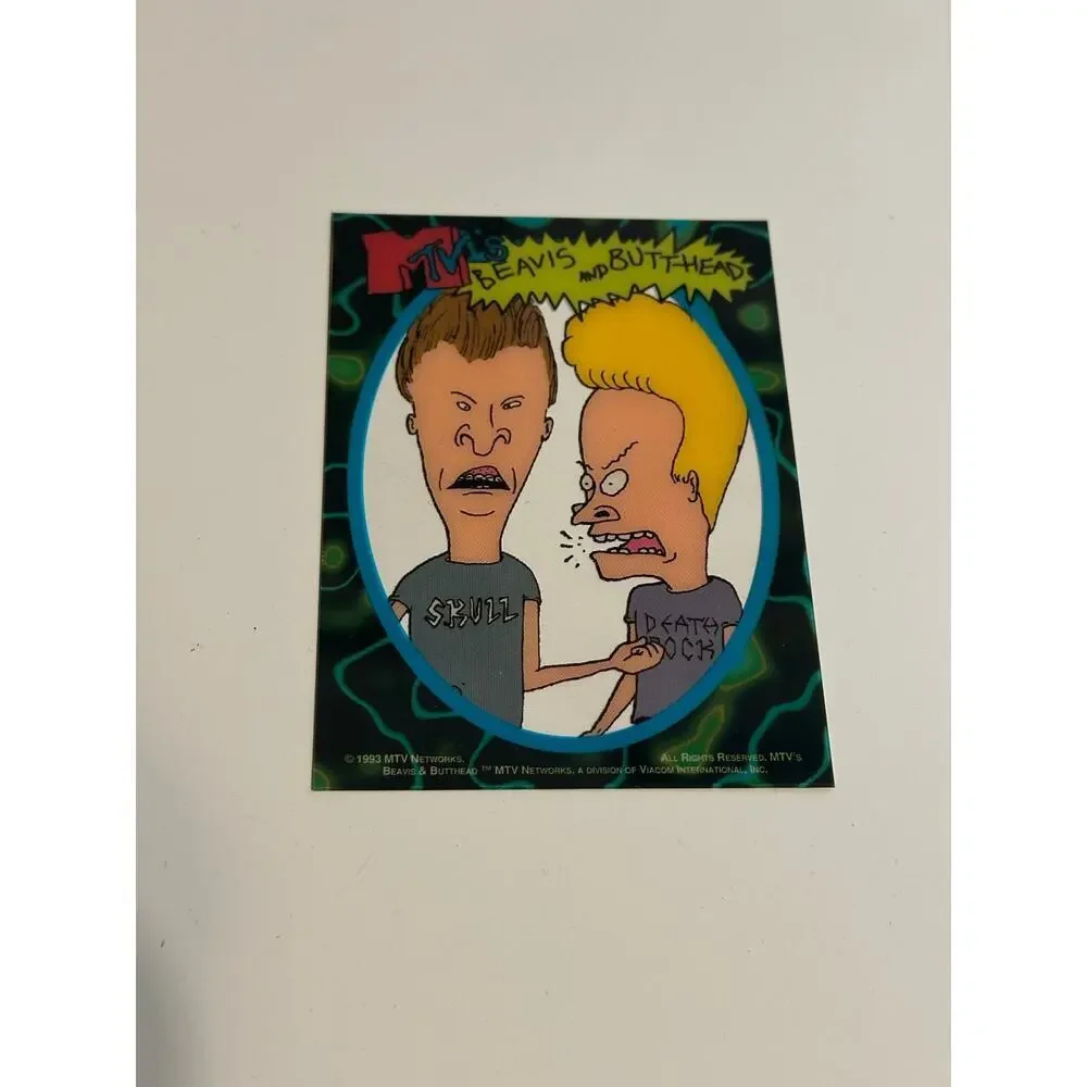 1993 MTV's BEAVIS and BUTTHEAD Clear Cell Acetate PROMO Trading Card