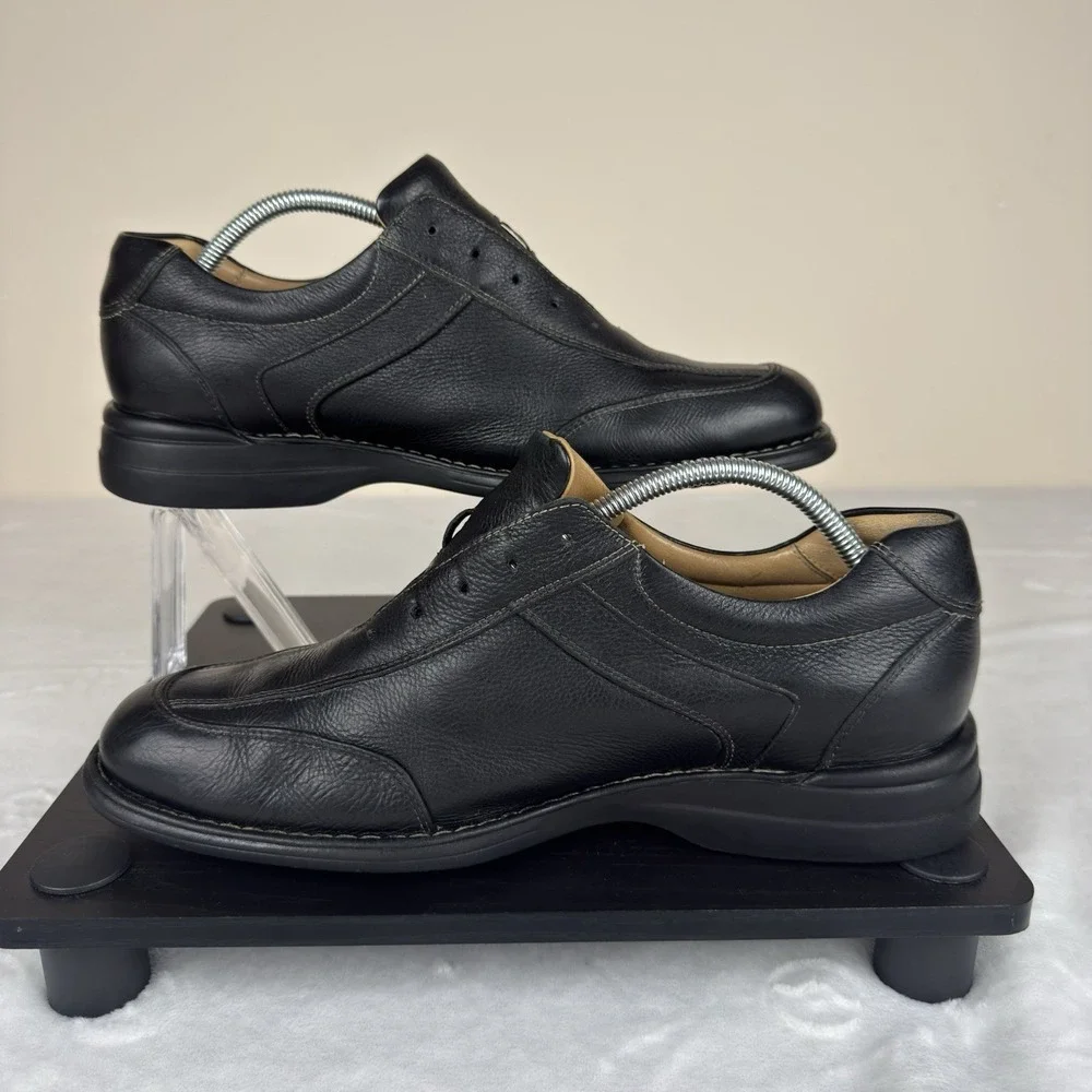 Johnson & Murphy Men's Size 11 M Black Sheepskin Oxford Lace Up Shoes 20-7218