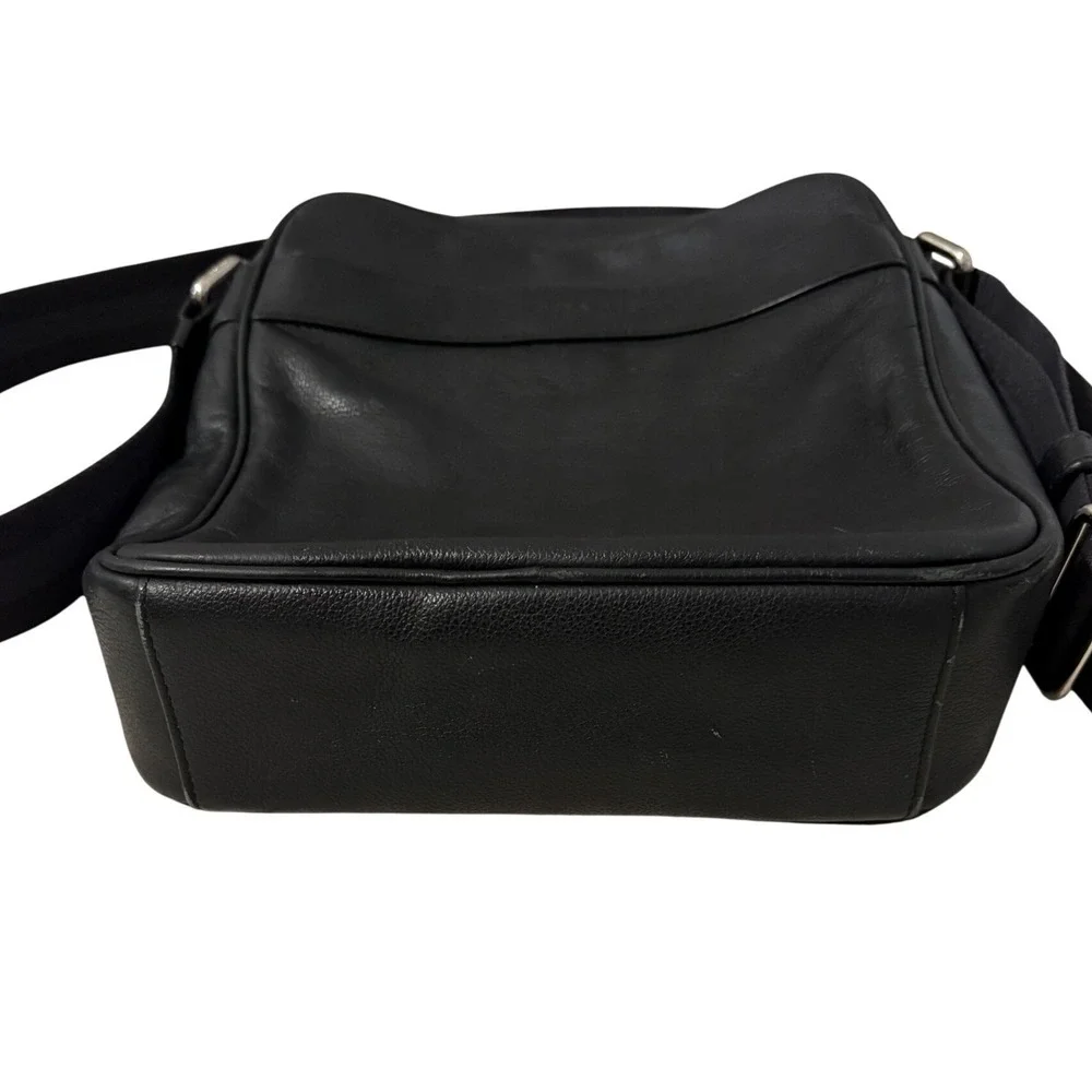 Coach black leather