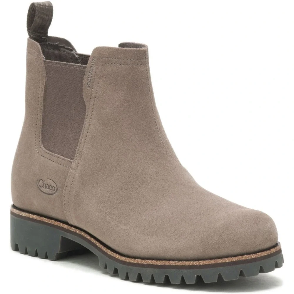 Chaco® (Women's 9.5 M) Fields™ Chelsea Waterproof Boot in Morel Suede - $170