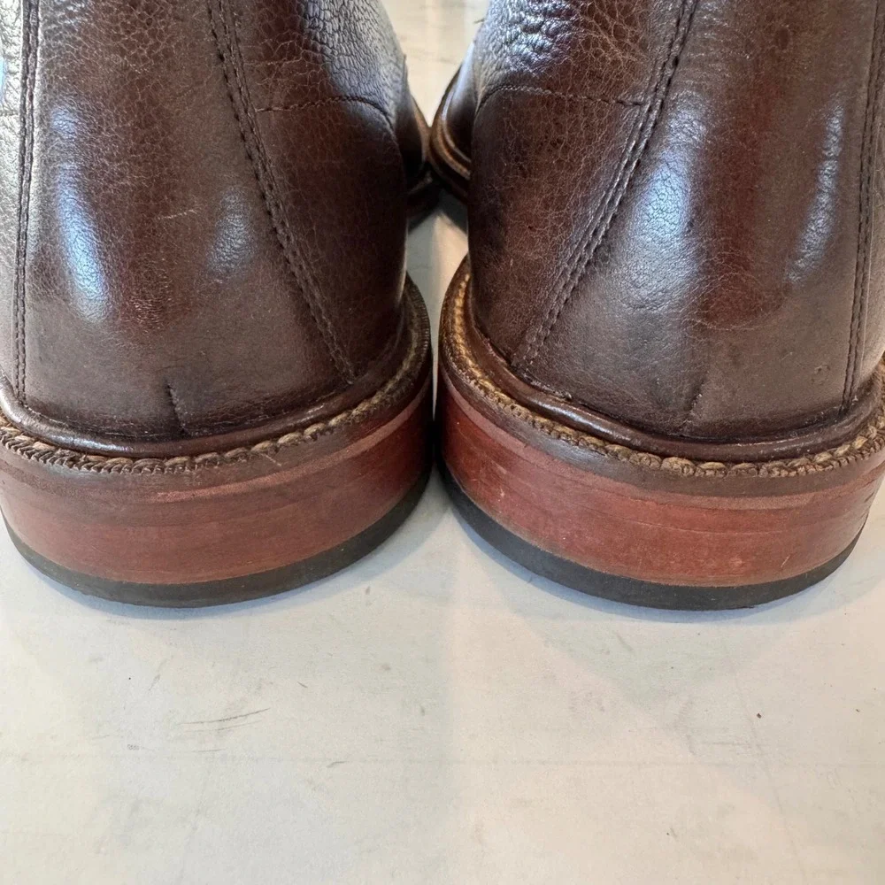 Cole Haan Men 9.5 M Brown Pebbled Leather Chukka Boots C22941 Lace Up Ankle
