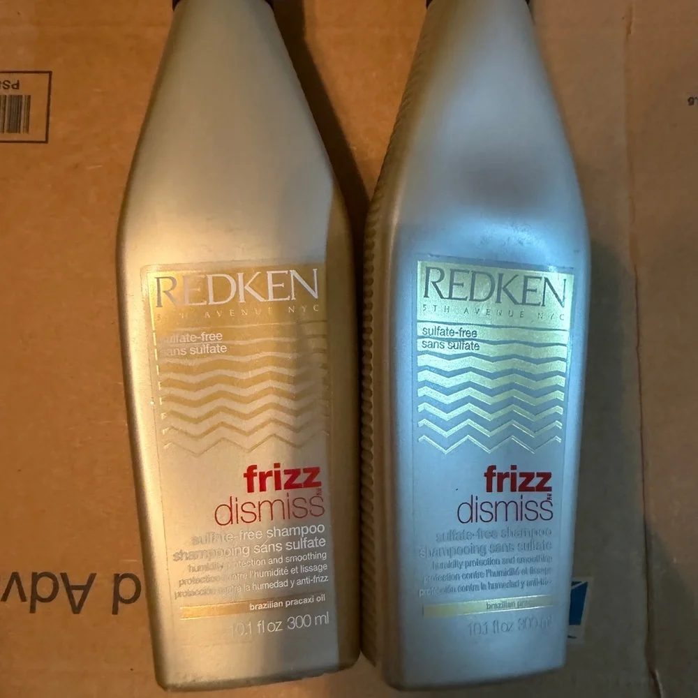 Redken Frizz Dismiss Sulfate-Free Shampoo 10.1 oz Set of 2 hair care smooth