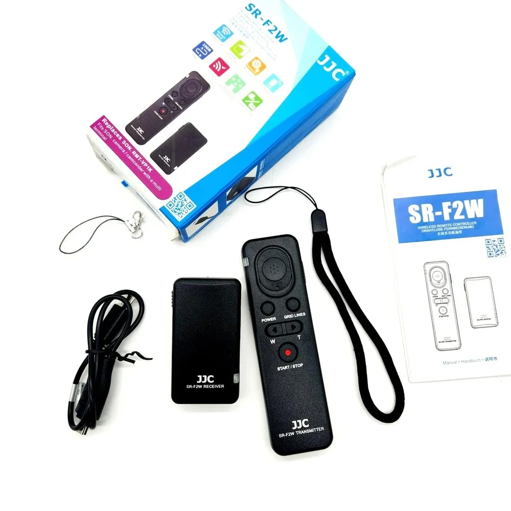 JJC Wireless Remote RMT-VP1K for Sony A7IV A9III FX30 A6400 AX43 HDR-CX900‎