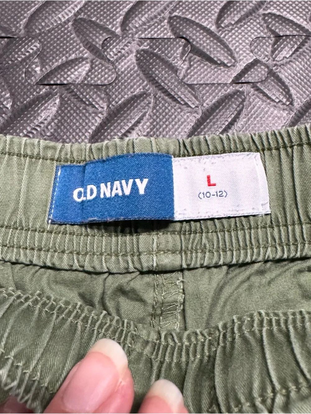 Old Navy Boys Green Drawstring Shorts Size L 10-12 Casual Summer