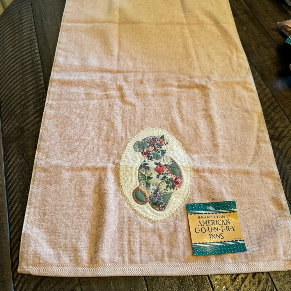 Vintage Sarah Lynn's American Country Inns Towels Bears Applique Set Of 3 ‎ New
