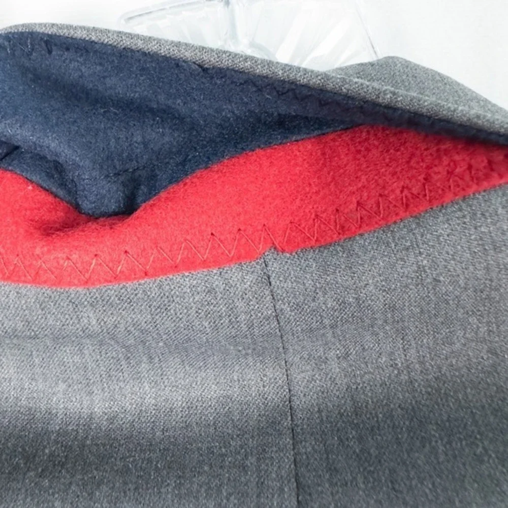 Tommy Hilfiger Wool Blend Blazer Mens 44R Gray Two Button Single‎ Breasted