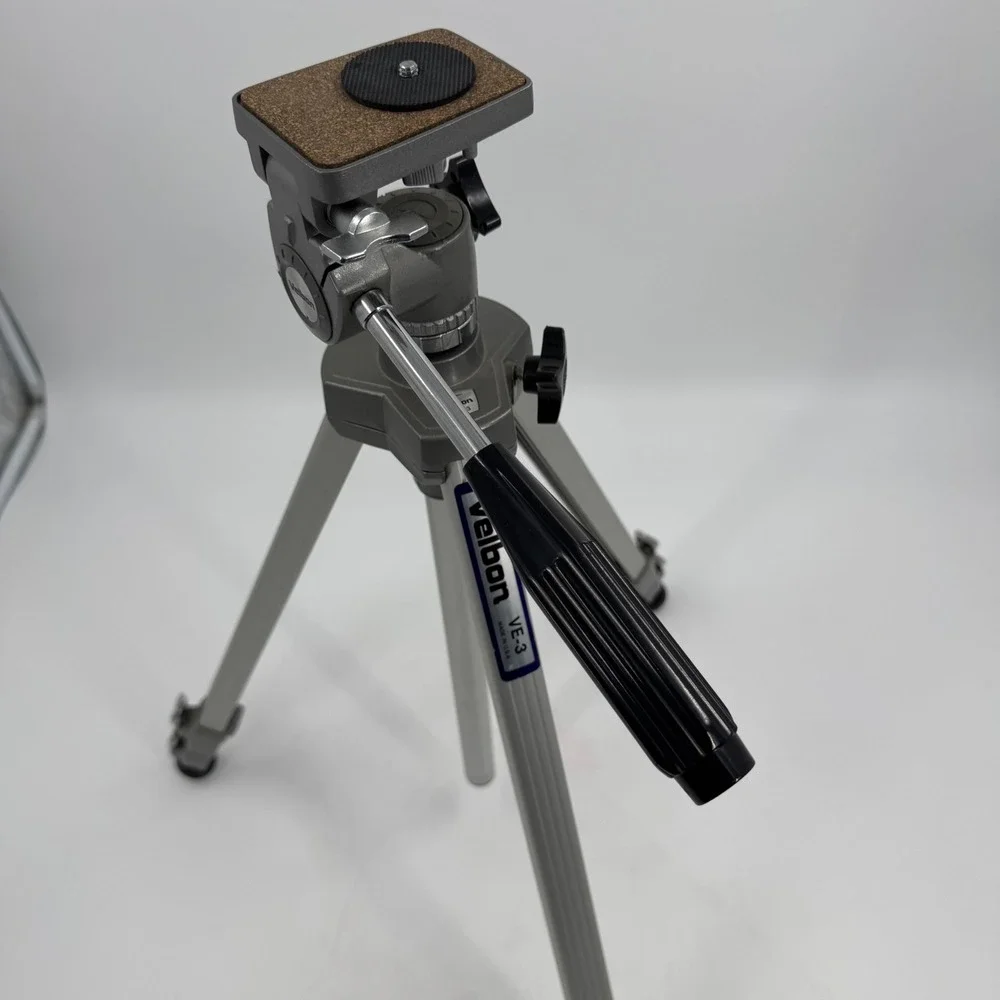 Velbon VE-3 Tripod Lightweight Sturdy Channel Legs Single Action Lever‎ Lock