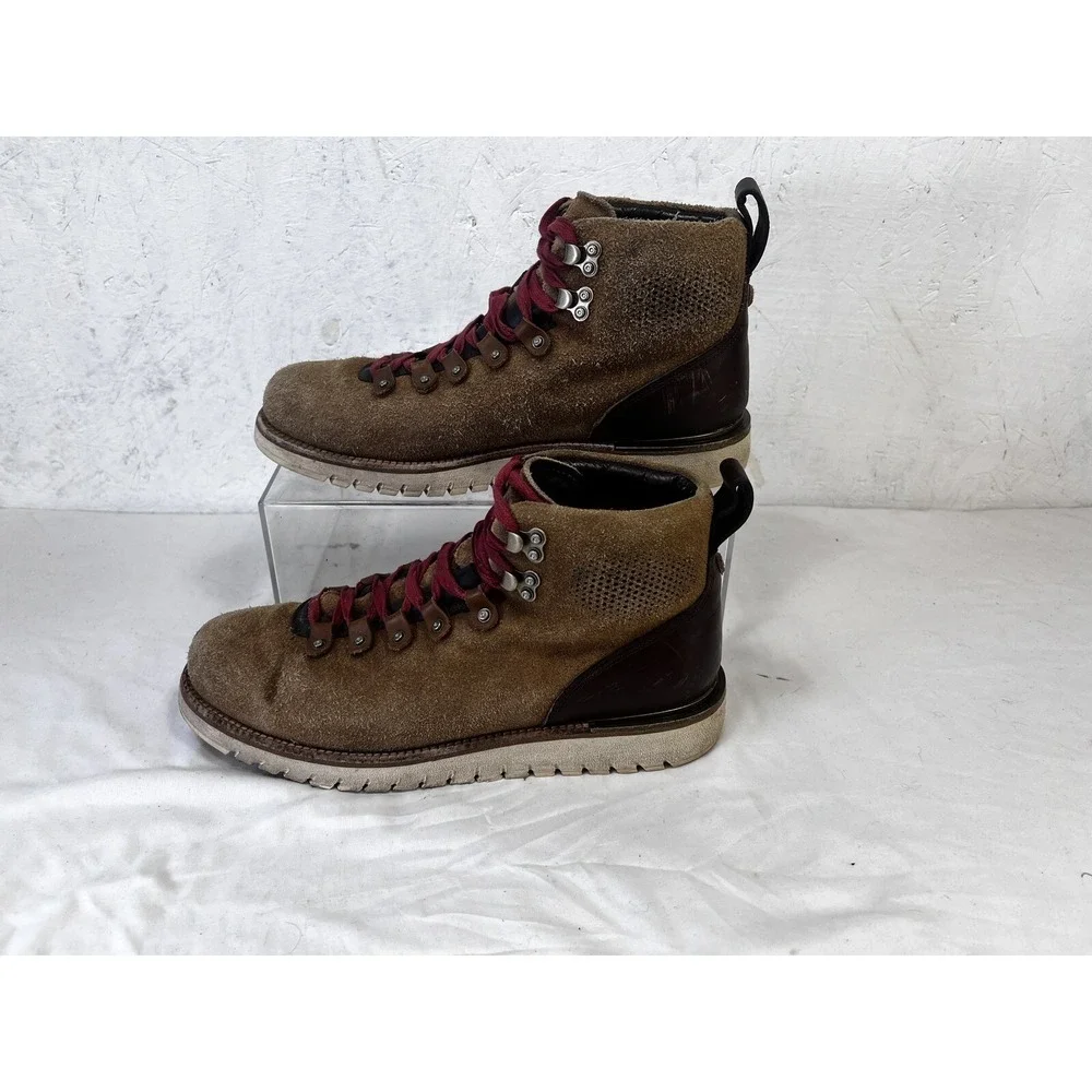 Cole Haan Zerogrand British Tan Hiker leather water Resistant Boot Size