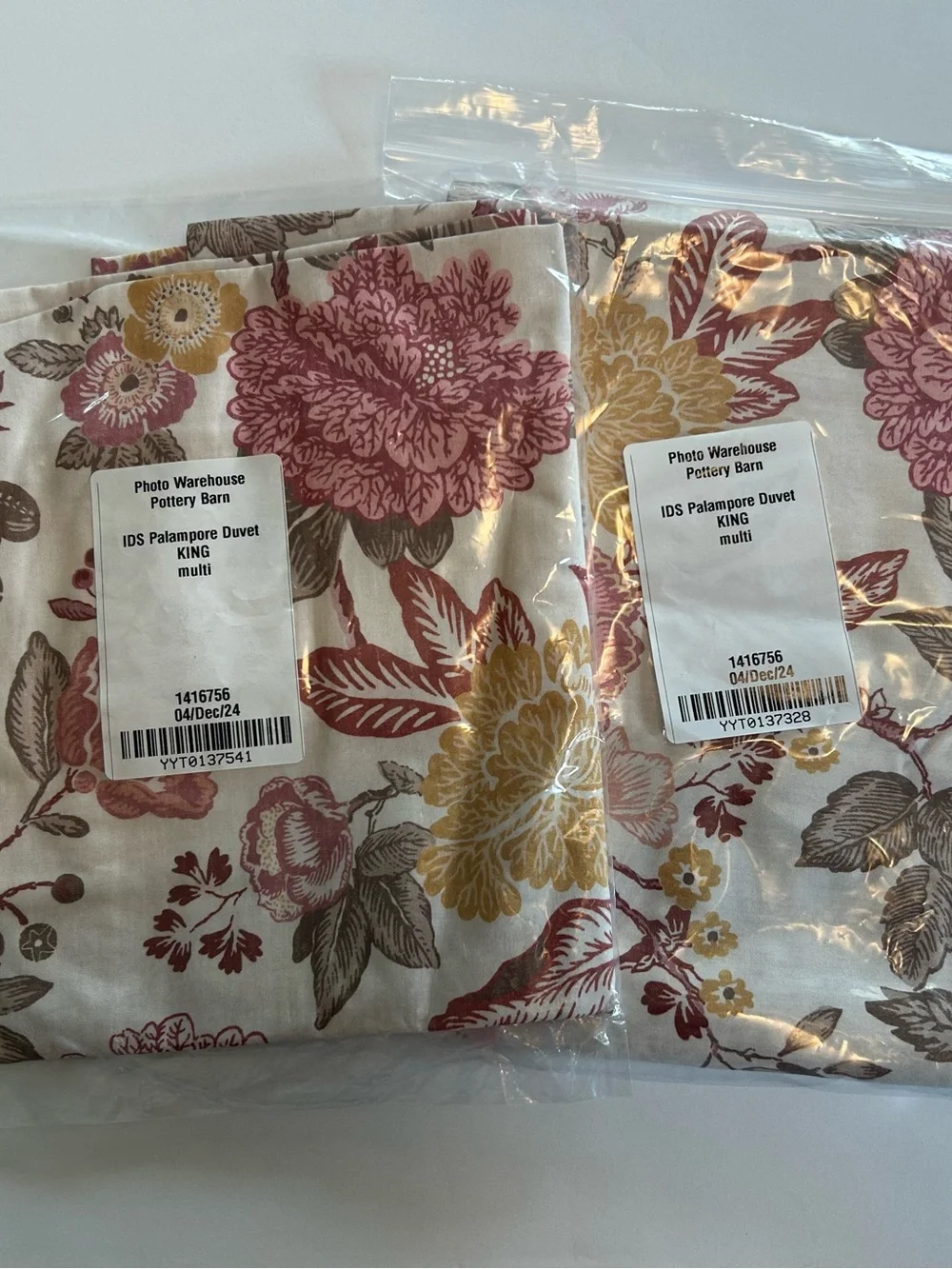 Set of 2 Pottery Barn Juliana Palampore Pillow Shams King OR Euro