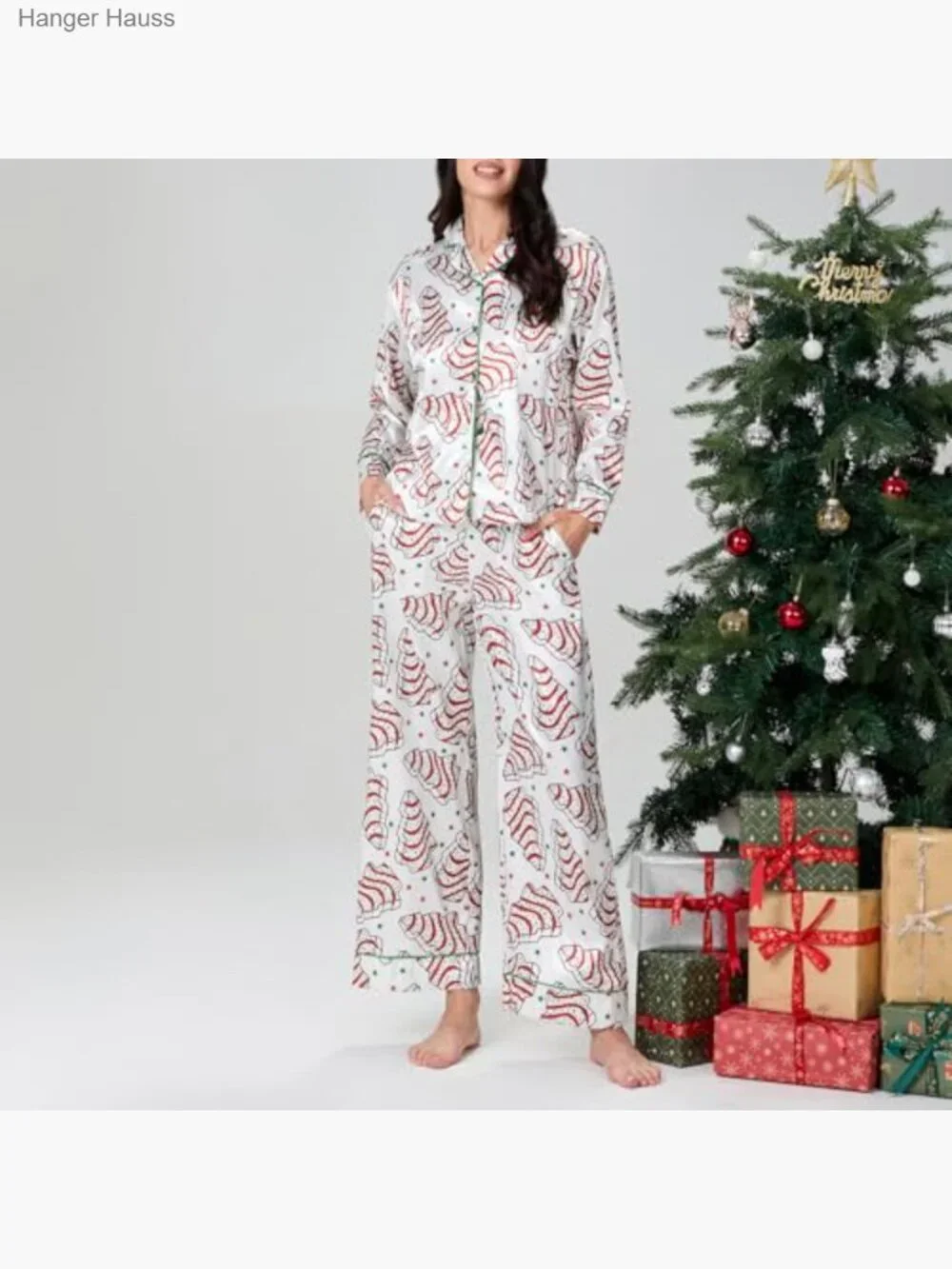 Christmas Pajama Set - Long Sleeve Two Piece Pjs Pants Set