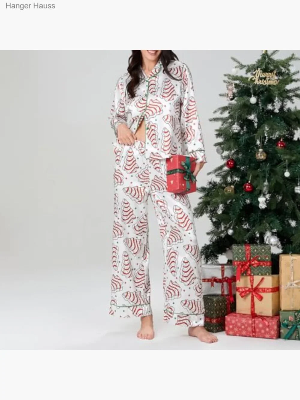 Christmas Pajama Set - Long Sleeve Two Piece Pjs Pants Set