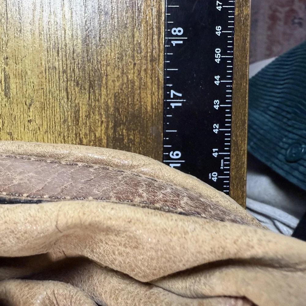 Fossil Vintage Brown Leather Messenger Bag Crossbody Laptop Satchel Mens Womens