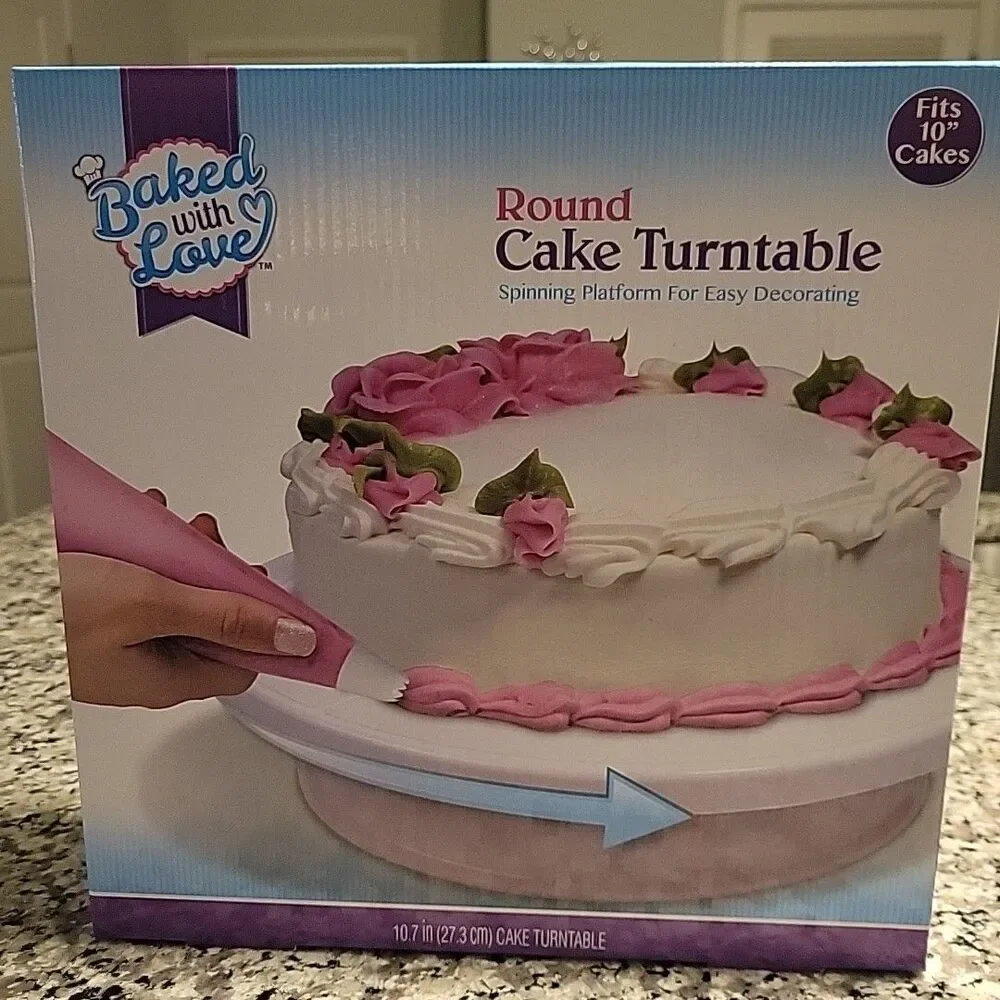Baked with Love Round Cake Turntable 10