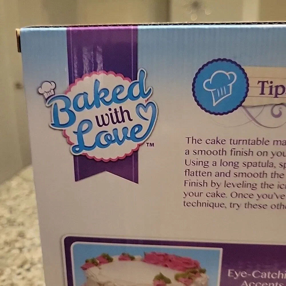 Baked with Love Round Cake Turntable 10