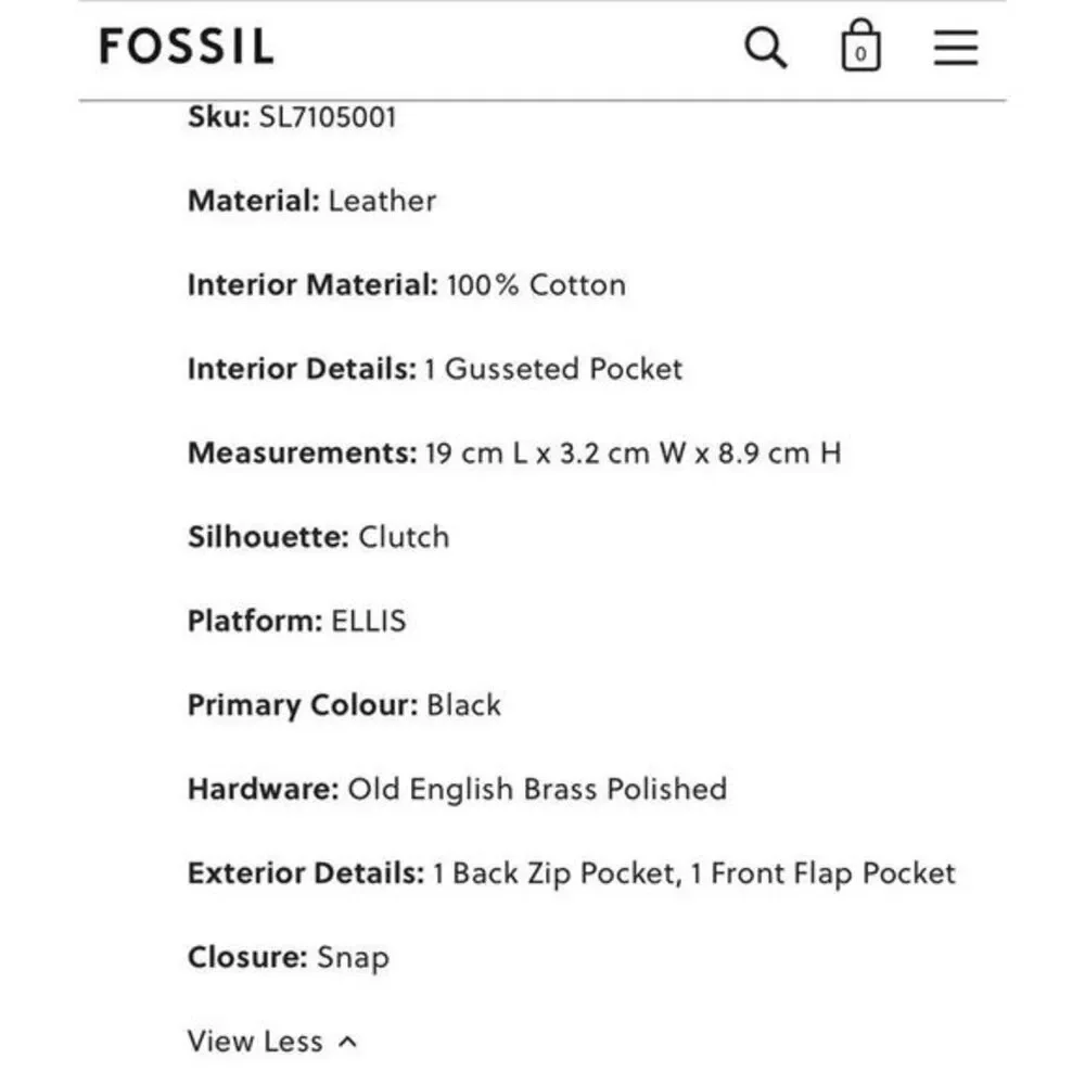 Fossil clutch inches out