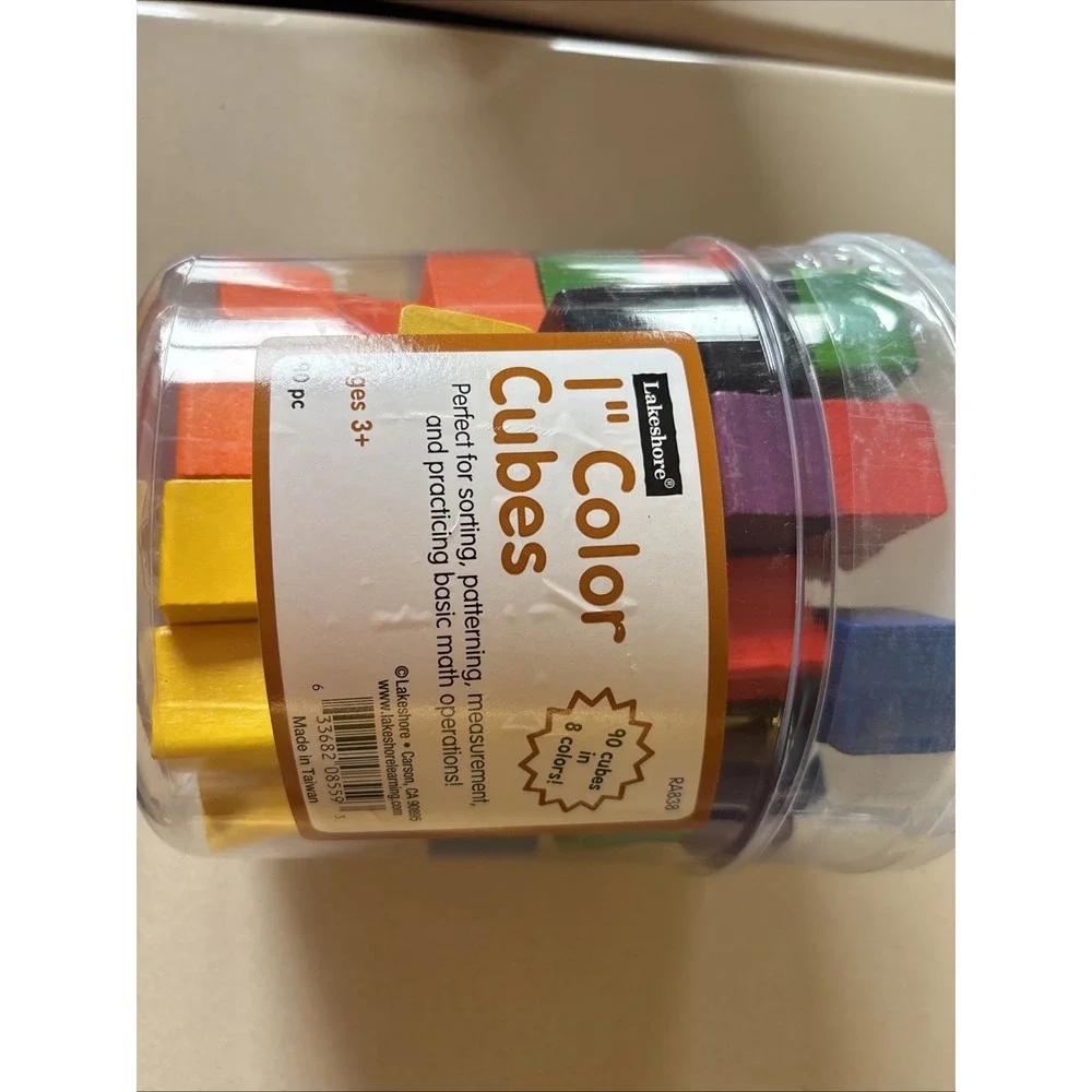 Lakeshore‎ 1 Inch Color, Cube Blocks New In Container