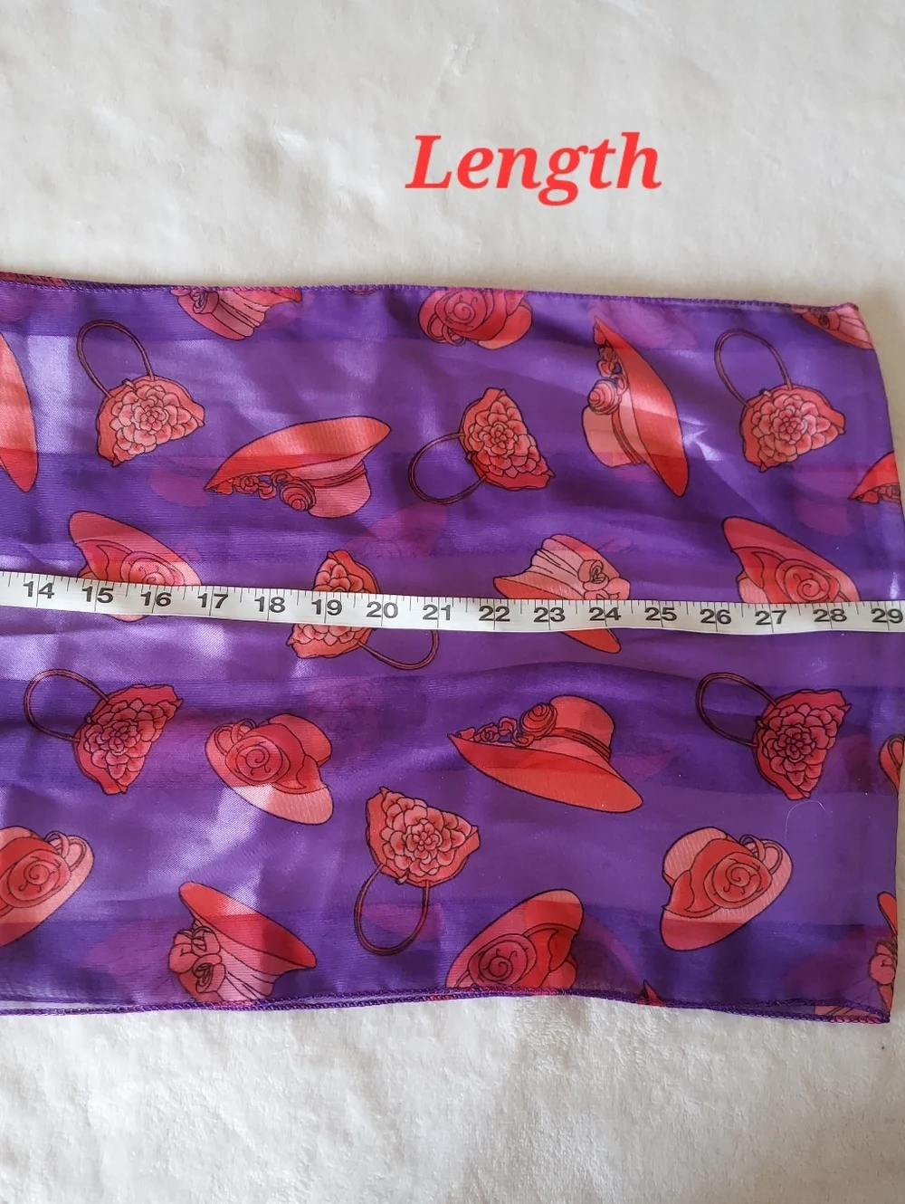 Bon Worth Red Hat‎ Society Rectangular Scarf