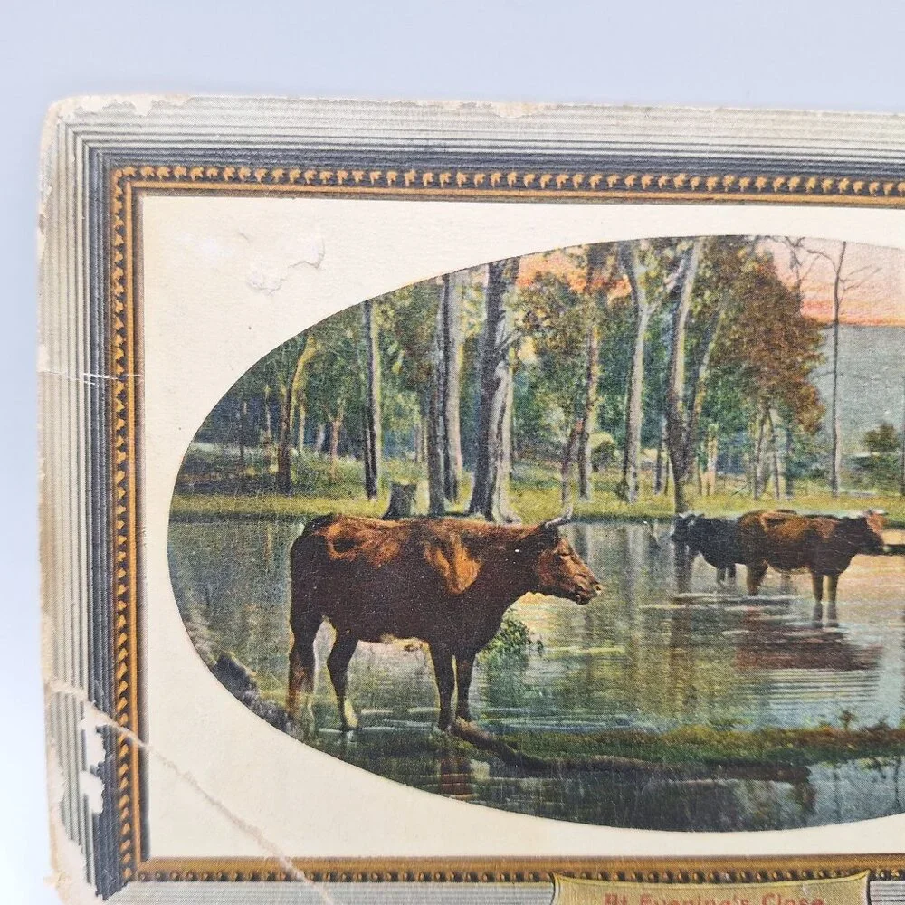 National Series Postcard original britain discoloration