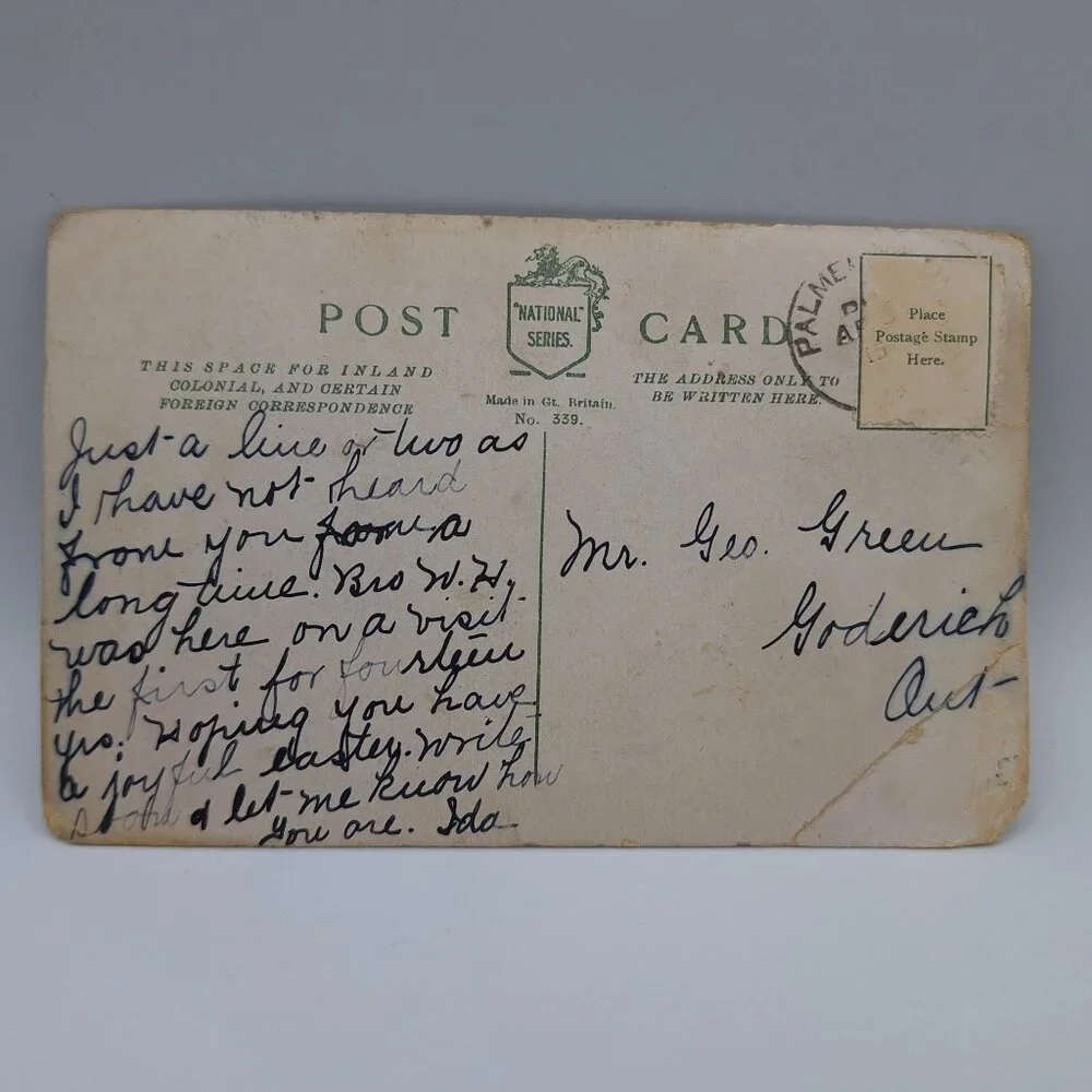 National Series Postcard edge vintage