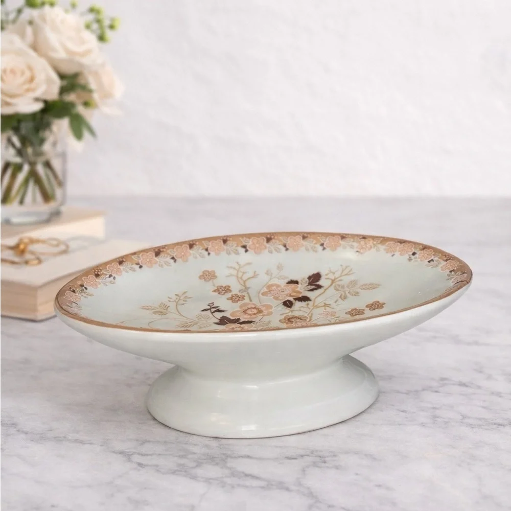 Vintage beautiful Royal Ames Japanese Soap Dish with Floral Pattern